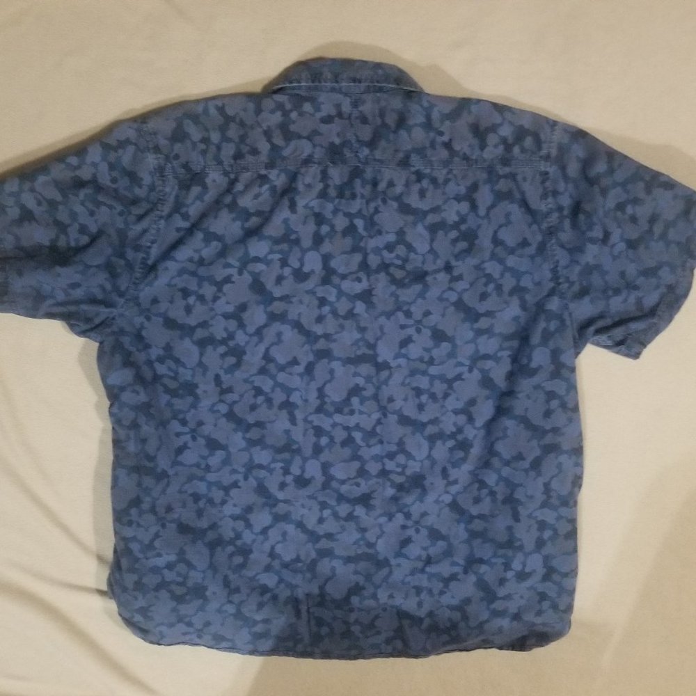 Blue camo men's Northwest Territory XXL shirt - Picture 2 of 4